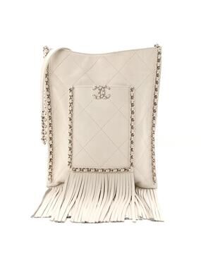 Chanel Calfskin Quilted Fringe Small #295680C39B
